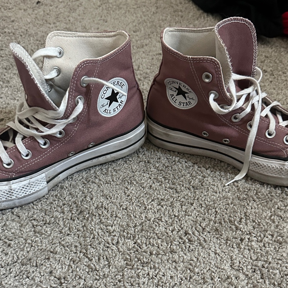 Converse High Top Sneakers - Dusty Rose/Pink Canvas